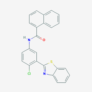 N-[3-(1,3-benzothiazol-2-yl)-4-chlorophenyl]-1-naphthamide