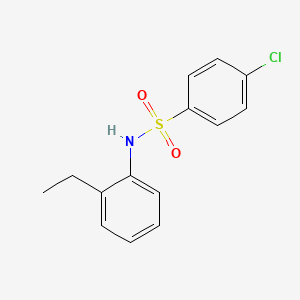 molecular formula C14H14ClNO2S B3428654 4-chloro-N-(2-ethylphenyl)benzenesulfonamide CAS No. 6884-98-6