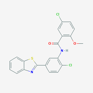 N-[5-(1,3-benzothiazol-2-yl)-2-chlorophenyl]-5-chloro-2-methoxybenzamide