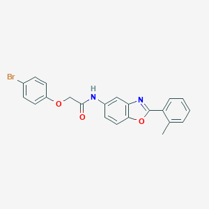 2-(4-bromophenoxy)-N-[2-(2-methylphenyl)-1,3-benzoxazol-5-yl]acetamide