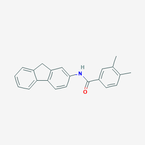 molecular formula C22H19NO B342872 N-(9H-fluoren-2-yl)-3,4-dimethylbenzamide 