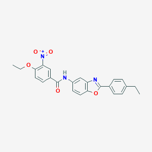 molecular formula C24H21N3O5 B342876 4-ethoxy-N-[2-(4-ethylphenyl)-1,3-benzoxazol-5-yl]-3-nitrobenzamide 