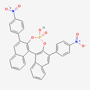 molecular formula C32H19N2O8P B3428765 (S)-3,3'-双(4-硝基苯基)-1,1'-联萘-2,2'-二基氢磷酸 CAS No. 695162-89-1