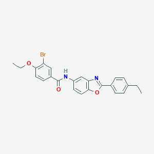 3-bromo-4-ethoxy-N-[2-(4-ethylphenyl)-1,3-benzoxazol-5-yl]benzamide