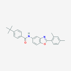 molecular formula C26H26N2O2 B342878 4-tert-butyl-N-[2-(2,4-dimethylphenyl)-1,3-benzoxazol-5-yl]benzamide 