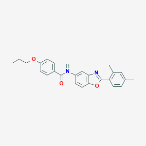 molecular formula C25H24N2O3 B342882 N-[2-(2,4-dimethylphenyl)-1,3-benzoxazol-5-yl]-4-propoxybenzamide 