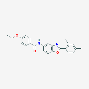 molecular formula C24H22N2O3 B342884 N-[2-(2,4-dimethylphenyl)-1,3-benzoxazol-5-yl]-4-ethoxybenzamide 