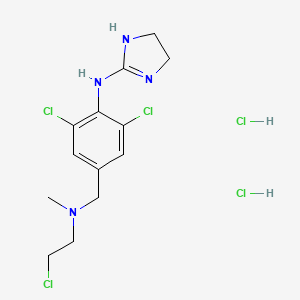 molecular formula C13H19Cl5N4 B3428849 Chloroethylclonidine dihydrochloride CAS No. 98086-36-3