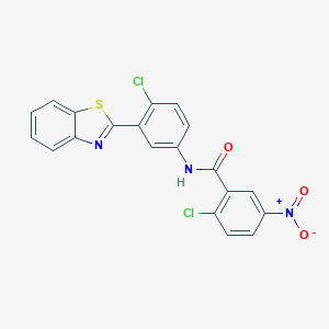 N-[3-(1,3-benzothiazol-2-yl)-4-chlorophenyl]-2-chloro-5-nitrobenzamide