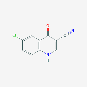 molecular formula C10H5ClN2O B3428989 6-Chloro-4-oxo-1,4-dihydroquinoline-3-carbonitrile CAS No. 71083-61-9