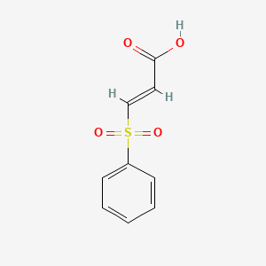 molecular formula C9H8O4S B3428993 (2E)-3-(benzenesulfonyl)prop-2-enoic acid CAS No. 711-29-5