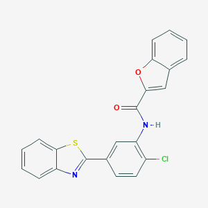 N-[5-(1,3-benzothiazol-2-yl)-2-chlorophenyl]-1-benzofuran-2-carboxamide