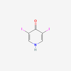 molecular formula C5H3I2NO B3429034 Iopydone CAS No. 7153-08-4