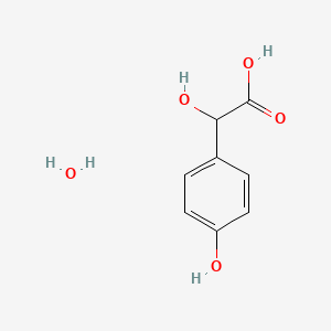 molecular formula C8H8O4 B3429084 2-Hydroxy-2-(4-hydroxyphenyl)acetic acid hydrate CAS No. 7198-10-9