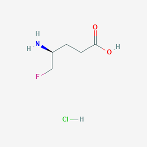 (4S)-4-amino-5-fluoropentanoic acid hydrochloride