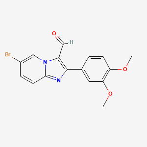 6-Bromo-2-(3,4-dimethoxyphenyl)imidazo[1,2-a]pyridine-3-carbaldehyde
