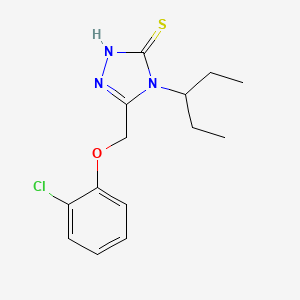 5-(2-chlorophenoxymethyl)-4-(pentan-3-yl)-4H-1,2,4-triazole-3-thiol