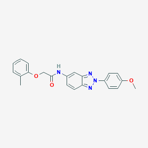 N-[2-(4-methoxyphenyl)-2H-benzotriazol-5-yl]-2-(2-methylphenoxy)acetamide