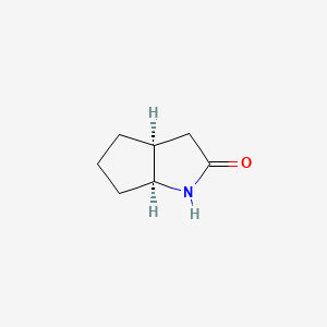 molecular formula C7H11NO B3429145 (3aS,6aS)-六氢环戊[b]吡咯-2(1H)-酮 CAS No. 72845-14-8