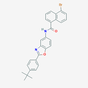5-bromo-N-[2-(4-tert-butylphenyl)-1,3-benzoxazol-5-yl]-1-naphthamide