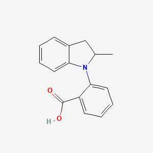 molecular formula C16H15NO2 B3429174 2-(2-methyl-2,3-dihydro-1H-indol-1-yl)benzoic acid CAS No. 72990-99-9