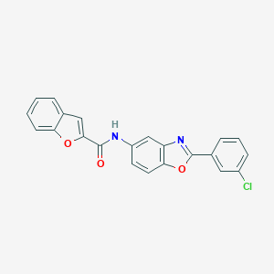 N-[2-(3-chlorophenyl)-1,3-benzoxazol-5-yl]-1-benzofuran-2-carboxamide