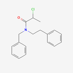 molecular formula C18H20ClNO B3429211 N-benzyl-2-chloro-N-(2-phenylethyl)propanamide CAS No. 731011-97-5