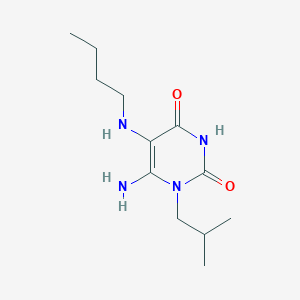 molecular formula C12H22N4O2 B3429262 6-Amino-5-(butylamino)-1-(2-methylpropyl)-1,2,3,4-tetrahydropyrimidine-2,4-dione CAS No. 733759-46-1