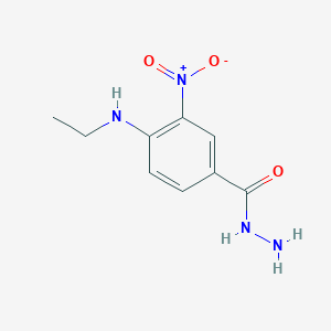 molecular formula C9H12N4O3 B3429292 4-(Ethylamino)-3-nitrobenzohydrazide CAS No. 735335-56-5