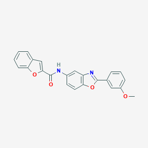molecular formula C23H16N2O4 B342933 N-[2-(3-methoxyphenyl)-1,3-benzoxazol-5-yl]-1-benzofuran-2-carboxamide 