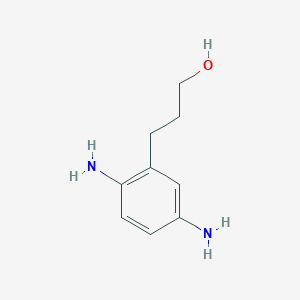 molecular formula C9H14N2O B3429331 2-(3-Hydroxypropyl)-p-phenylenediamine CAS No. 73793-79-0