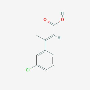 molecular formula C10H9ClO2 B3429343 3-(3-Chlorophenyl)but-2-enoic acid CAS No. 7394-51-6