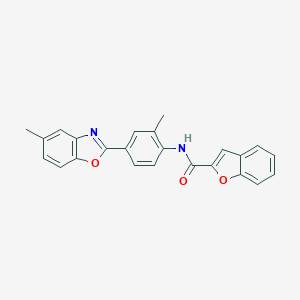 molecular formula C24H18N2O3 B342935 N-[2-methyl-4-(5-methyl-1,3-benzoxazol-2-yl)phenyl]-1-benzofuran-2-carboxamide 