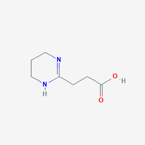 molecular formula C7H12N2O2 B3429355 3-(1,4,5,6-Tetrahydropyrimidin-2-yl)propanoic acid CAS No. 740051-23-4