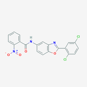 molecular formula C20H11Cl2N3O4 B342936 N-[2-(2,5-dichlorophenyl)-1,3-benzoxazol-5-yl]-2-nitrobenzamide 