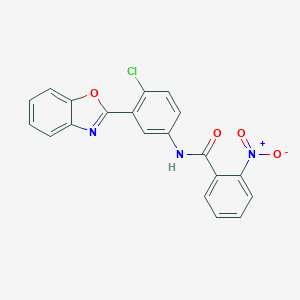molecular formula C20H12ClN3O4 B342938 N-[3-(1,3-benzoxazol-2-yl)-4-chlorophenyl]-2-nitrobenzamide 