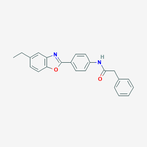 molecular formula C23H20N2O2 B342939 N-[4-(5-ethyl-1,3-benzoxazol-2-yl)phenyl]-2-phenylacetamide 