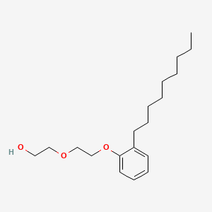 molecular formula C19H32O3 B3429392 2-[2-(Nonylphenoxy)ethoxy]ethanol CAS No. 74342-10-2