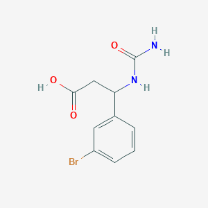 3-(3-bromophenyl)-3-(carbamoylamino)propanoic Acid