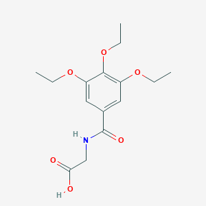 molecular formula C15H21NO6 B3429425 2-[(3,4,5-Triethoxyphenyl)formamido]acetic acid CAS No. 743444-76-0