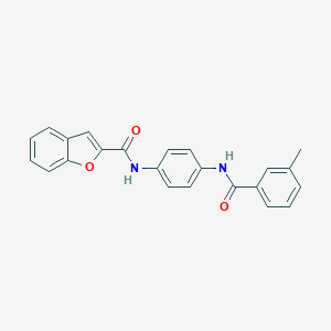 molecular formula C23H18N2O3 B342945 N-{4-[(3-methylbenzoyl)amino]phenyl}-1-benzofuran-2-carboxamide 