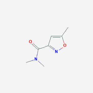 molecular formula C7H10N2O2 B3429465 N,N,5-trimethyl-1,2-oxazole-3-carboxamide CAS No. 74531-16-1