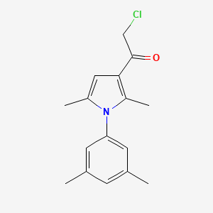 molecular formula C16H18ClNO B3429526 2-chloro-1-[1-(3,5-dimethylphenyl)-2,5-dimethyl-1H-pyrrol-3-yl]ethan-1-one CAS No. 749920-15-8