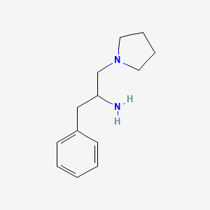 molecular formula C13H20N2 B3429538 1-Phenyl-3-(1-pyrrolidinyl)-2-propanamine CAS No. 750566-27-9