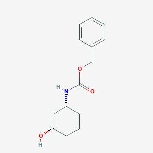 molecular formula C14H19NO3 B3429556 Benzyl N-[(1R,3S)-3-hydroxycyclohexyl]carbamate CAS No. 750649-40-2