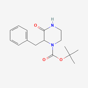 molecular formula C16H22N2O3 B3429688 tert-Butyl 2-benzyl-3-oxopiperazine-1-carboxylate CAS No. 76003-31-1