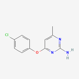 molecular formula C11H10ClN3O B3429800 4-(4-Chloro-phenoxy)-6-methyl-pyrimidin-2-ylamine CAS No. 7749-49-7