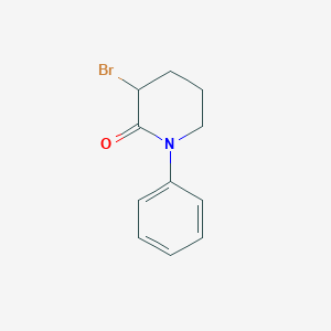molecular formula C11H12BrNO B3429845 3-Bromo-1-phenylpiperidin-2-one CAS No. 77868-85-0