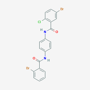 5-bromo-N-{4-[(2-bromobenzoyl)amino]phenyl}-2-chlorobenzamide