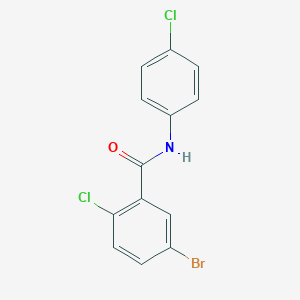 molecular formula C13H8BrCl2NO B343000 5-bromo-2-chloro-N-(4-chlorophenyl)benzamide 